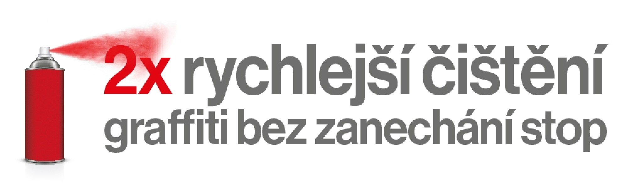 2x rychlejsí cistení graffiti bez zanechání stop
